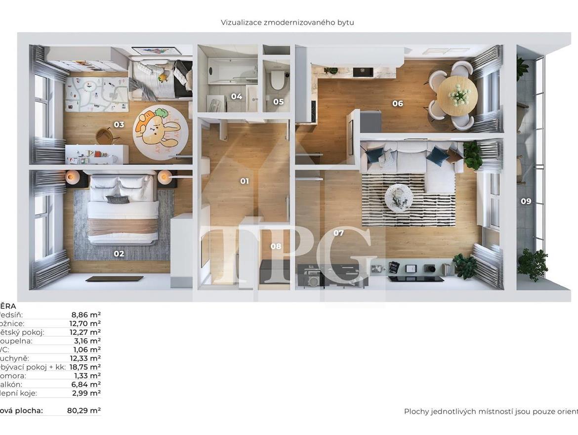 3D půdorys Černý most